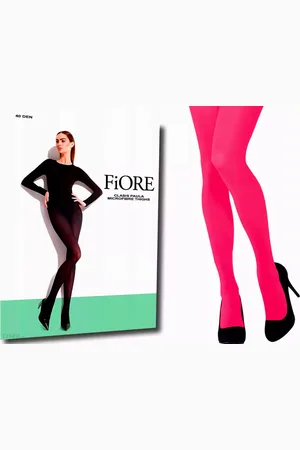 Fiore di Lucia Milano 40 denier dikke kwaliteits panty in de kleur model Paula Maat Large