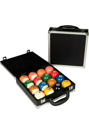 Merkloos Pegasi Poolballen Koffer voor 16 Ballen 57,2mm - Aluminium koffer - Zachte schuim inleg - Biljart Ballen Koffer - Opbergen van Pool Ballen
