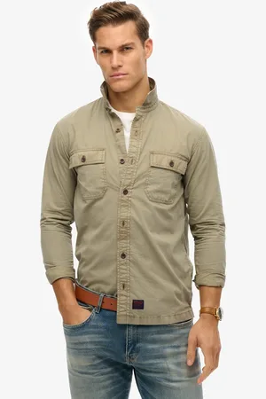 Superdry Military Overhemd Met Lange Mouwen Groen S Man