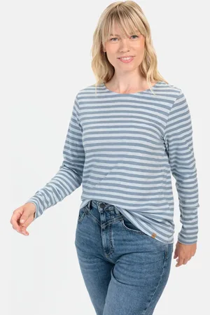 Camel Active Gestreept shirt van biologische katoen - Maat womenswear-XS