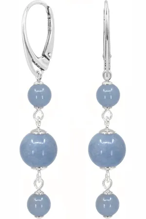 ARLIZI 2383 Oorbellen angeliet kralen - sterling - 5,5 cm