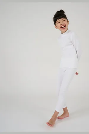 Damart T-shirt met opstaande hals en fleece ribboorden Thermolactyl - Enfant - - 4ANS