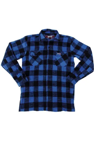 Merkloos Houthakkershemd Houthakkers Overhemd Houthakkersblouse 100% Katoen Maat 3XL
