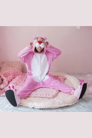 Merkloos Onesie maat 134/140 - Dieren – Verkleedkleren - kinderen - jongens - meisjes - Huispak - Carnaval