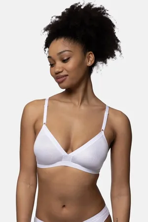 Dorina Niet voorgevormde Bh zonder beugel - Tiffany - Bralette met sluiting - Katoen - 95D