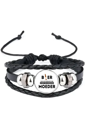 Akyol Bier, nu ik je aandacht heb je bent een geweldige moeder armband zwart - Mama - de beste moeder - moeder cadeautjes - moederdag - verjaardagscadeau - verjaardag - cadeau - geschenk - kado - gift - moeder artikelen