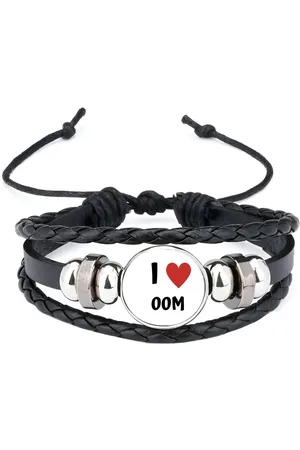 Akyol I love oom armband zwart - Oom - de liefste oom - verjaardag - cadeautje voor oom - oom artikelen - kado - geschenk