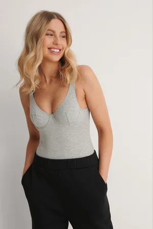 NA-KD Katoenen dames body- cup shape body