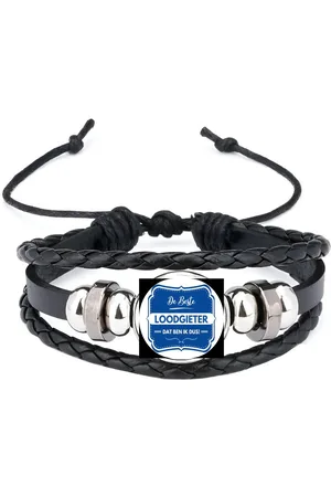 Akyol De beste loodgieter armband zwart - Loodgieter - loodgieters - werk - afscheidscadeau - verjaardagscadeau - kado