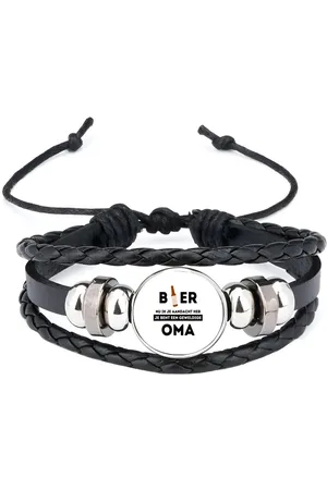 Akyol Bier, nu ik je aandacht heb je bent een geweldige oma armband zwart - Oma - de beste oma - verjaardagscadeau - verjaardag - cadeau - cadeautje voor oma - oma artikelen - kado - geschenk - gift