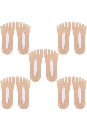 Merkloos Orthopedische compressiekousen - 5 paar ademende teensokken voor vrouwen met vijf tenen .