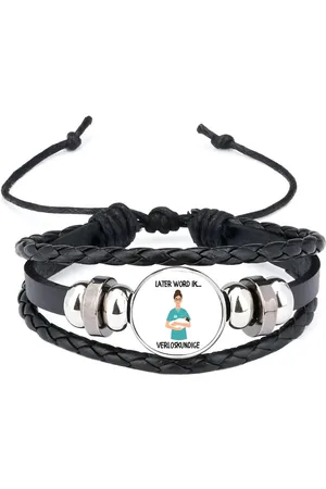 Akyol Later word ik verloskundige armband zwart - Verloskundige - kraamverzorgster - kraamzorg - zorgverlener