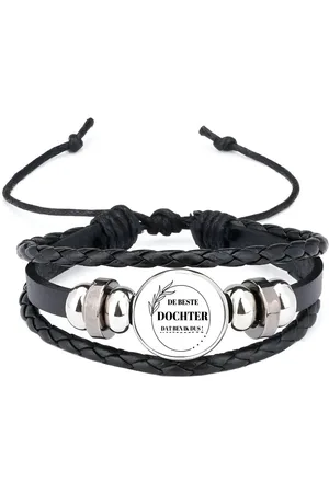 Akyol De beste dochter dat ben ik dus armband zwart - Dochter - beste dochter - liefste dochter - verjaardag - cadeau - kado - bedankje - geschenk