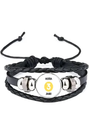 Akyol Hoera 3 jaar armband zwart - Verjaardag - jarigen - verjaardagscadeau - peuter - happy birthday