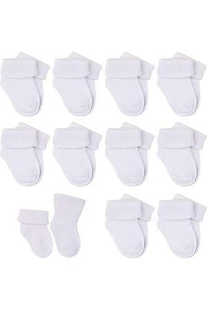 Merkloos Pack of 10 Baby Toddler Socks Medium Cut Baby Boys Girls Sports Socks Baby Socks Summer Socks (0-6 Months) by UILYNIU.