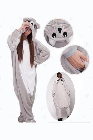 Merkloos Onesie maat 134/140 - Dieren – Verkleedkleren - kinderen - jongens - meisjes - Huispak