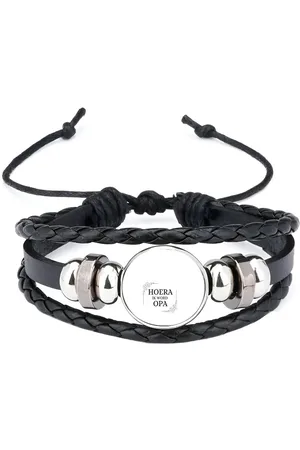 Akyol Hoera ik word opa armband zwart - Opa - iemand die opa wordt - opa cadeautjes - cadeau - kado - geschenk