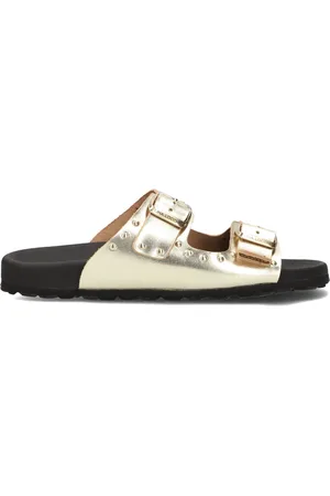 Lina Locchi 2 Gesp Slipper Met Studs Slippers - Dames - - Maat 41