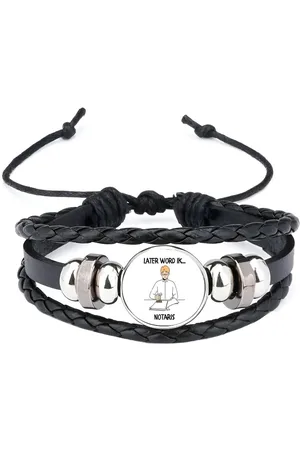 Akyol Later word ik notaris armband zwart - Werk - notarissen - juridisch medewerker - jurist - documentbehandelaar - recht - rechter - verdediger - raadsman - pleiter - wetgeleerde - meester - rechtskundige - rechtsgeleerde
