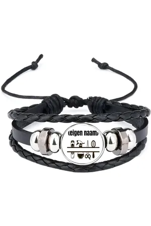 Akyol Kappersmateriaal met eigen naam armband zwart - Kapper - barbers - collega