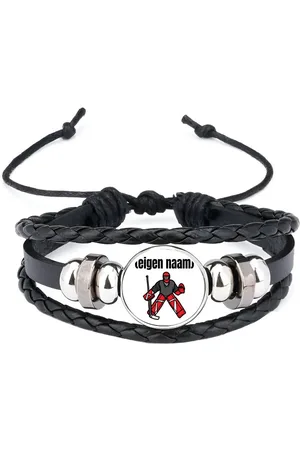 Akyol Ijshockey keeper met eigen naam armband zwart - Ijshockey - atleten - iemand die houdt van ijshockey - verjaardag - cadeau - kado