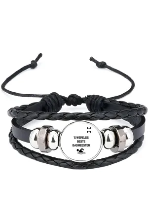 Akyol Badmeester armband zwart - Badmeester - badmeesters - s werelds beste badmeester - zwemmen - zwemdiploma - cadeau - kado - gift - geschenk - vaderdag - lifeguard