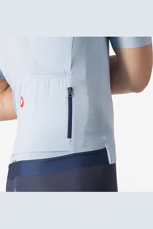 Castelli Espresso Jersey Met Korte Mouwen Blauw L Man