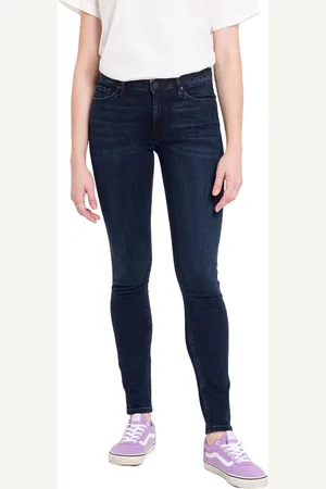 Cross Jeans Dames Jeans Broeken ALAN skinny Fit Blauw 32W / 34L Volwassenen