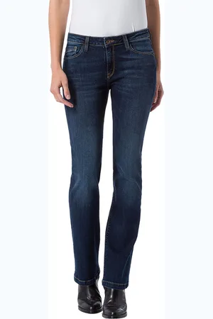 Cross Jeans Dames Jeans Broeken Lauren bootcut Fit Blauw 30W / 36L Volwassenen