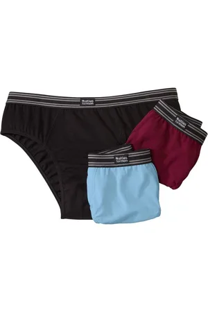Atlas For Men Set van 3 effen onderbroeken - Heren - Verkrijgbaar in grote maten - 4XL
