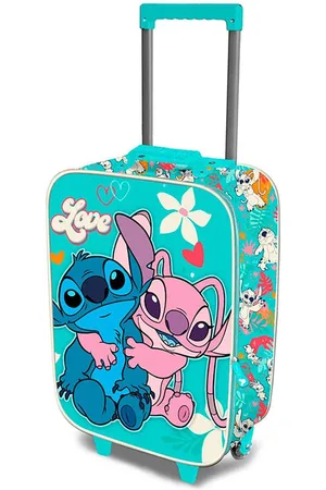 KARACTERMANIA Disney - Lilo & Stitch - Reiskoffer met wielen Trolley - Kinderkoffer - Handbage Koffer - 50 cm - Groen
