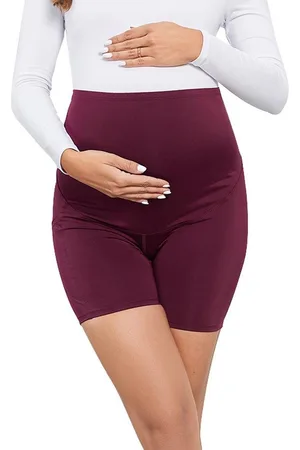 Merkloos Zwangerschapsshorts Dames Zwangerschapsbroek Shorts Pyjama/Pyjama/Yoga Broek Kort L
