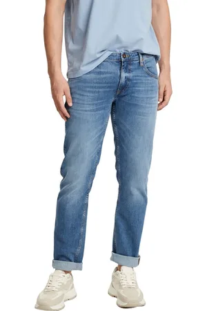 Cross Jeans Heren Jeans Broeken DAMIEN slim Fit Blauw 33W / 38L Volwassenen