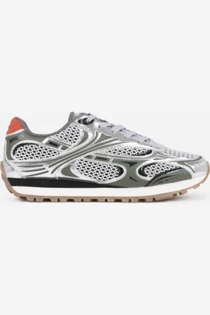 Bronx Tronic - Vrouw - Sneakers - Groen/Zilver - maat 41