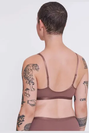 Sloggi Romance Soft Bra BH zonder beugel - Zonder vulling en niet voorgevormde kanten Bh - Zwart - Wit - 70C