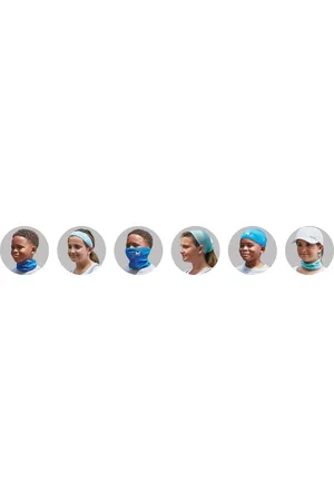 Mission Verkoelende kindersjaal nekbescherming - zwart/grijs ??? koelsjaal, neck gaiter, neck cooler