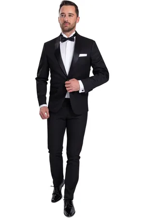 Suitable Smoking Harlem Stretch - Kostuum - Tuxedo Kostuum Heren voor chique Gala - Stretch - Maat 52