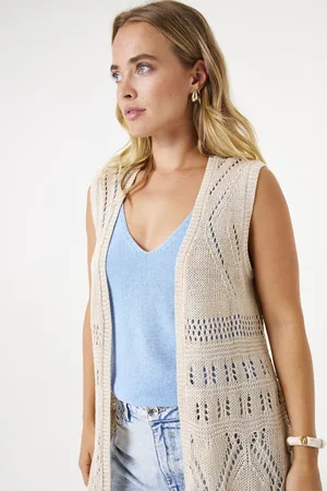 Garcia Dames Vest Bruin Sleeveless