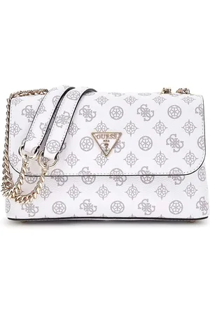 Guess Schoudertas Eco Erica Convertible Crossbody Flap Wit