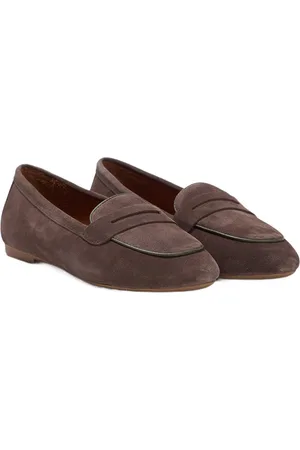 Trendyol Echte Suède Amandelneus Platte Dames Loafer Schoenen Belastingss25La00004