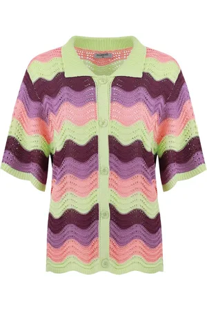 Fluresk Blouse Withney Blouse 25zflf02 231812 Flower Peach/deep Purple Dames Maat - W40