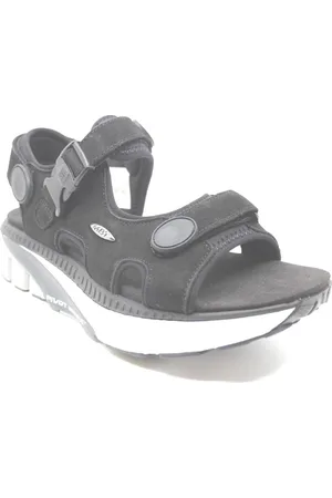 Mbt MTR SANDAL W, 702835-03U, Zwarte dames sandalen met klittenbandsluiting in een dynamic uitvoering