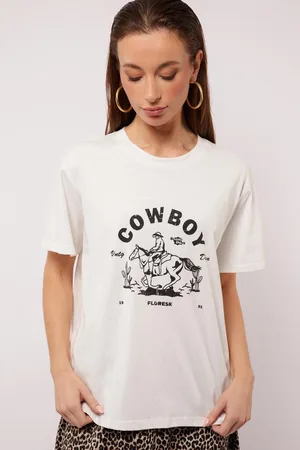 Fluresk T-shirt Marin T Shirt 25zqf15 011 Off White Dames Maat - 44