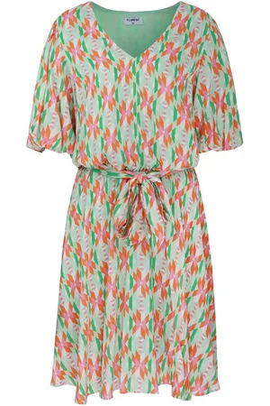 Fluresk Jurk Lysa Dress 25zfsf03 011754 Offwhite/edge Water Green Dames Maat - 40
