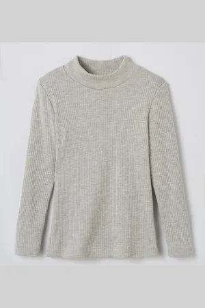 Damart T-shirt met opstaande hals en fleece ribboorden Thermolactyl - Enfant - - 12ANS