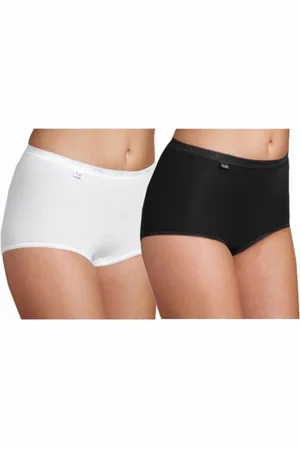 Sloggi Set van 4x stuks basic maxi senioren dames slips/onderbroeken - Damesondergoed, maat: 54 in het in het in het