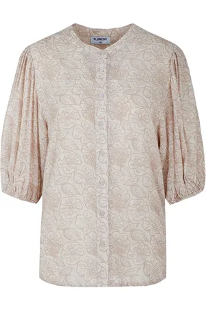 Fluresk Blouse Gale Blouse 25zfzf04 014502 Sand/khaki Dames Maat - W42