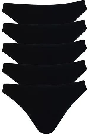 AMORA Dames string, Ondergoed dames, Lingerie - 5 stuks - Egyptisch katoen - - L