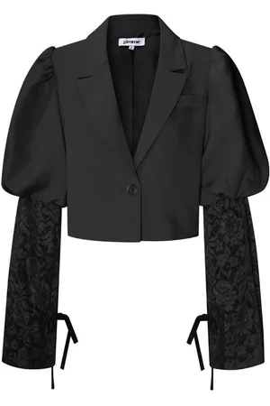 Merkloos Trendy korte blazer met kant - nieuwe collectie - lente/zomer - dames - - maat L