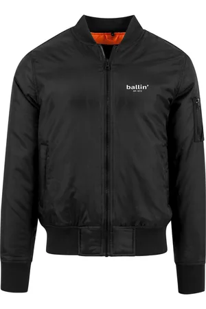 Merkloos Heren Jas zomer met Ballin Est. 2013 Bomber Jack Print - - Maat 4XL